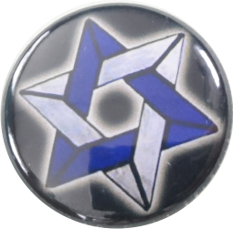 Jewish Star Button